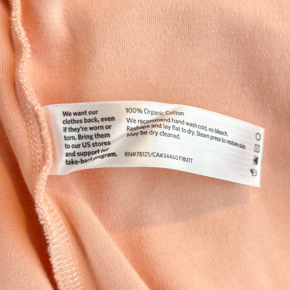 Eileen Fisher Pink Long Sleeve Organic Cotton Pullover sz L - Picture 7 of 7
